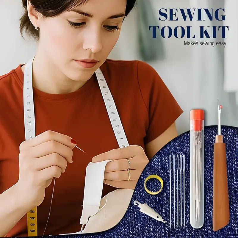 🎄Christmas-Sale 49%Off❤34PCS Big Eye Steel Needles Set