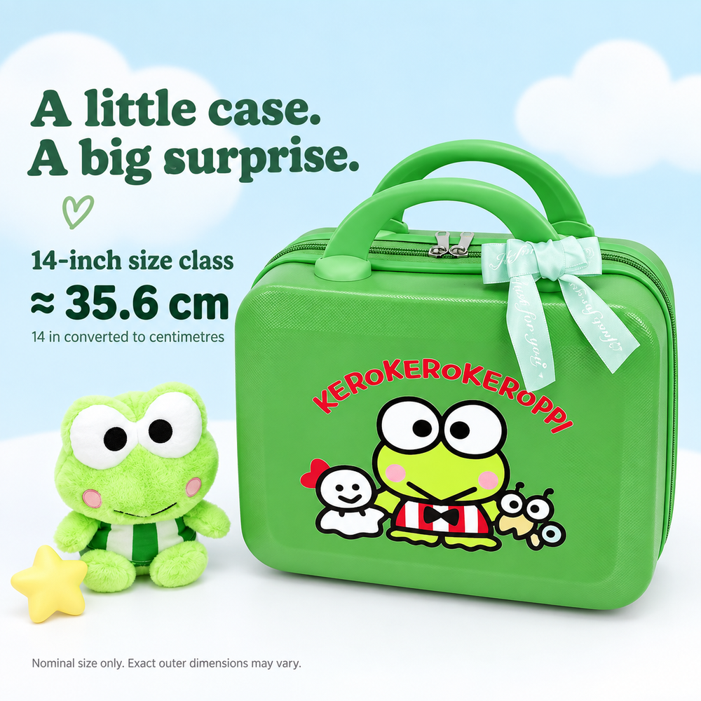 The suitcase is part of the surprise.