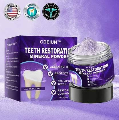 Flash Sale😍 - Don’t Miss Out - ODEIUN™ Teeth Restoration Mineral Powder🦷(ADA recommended)👩‍⚕️