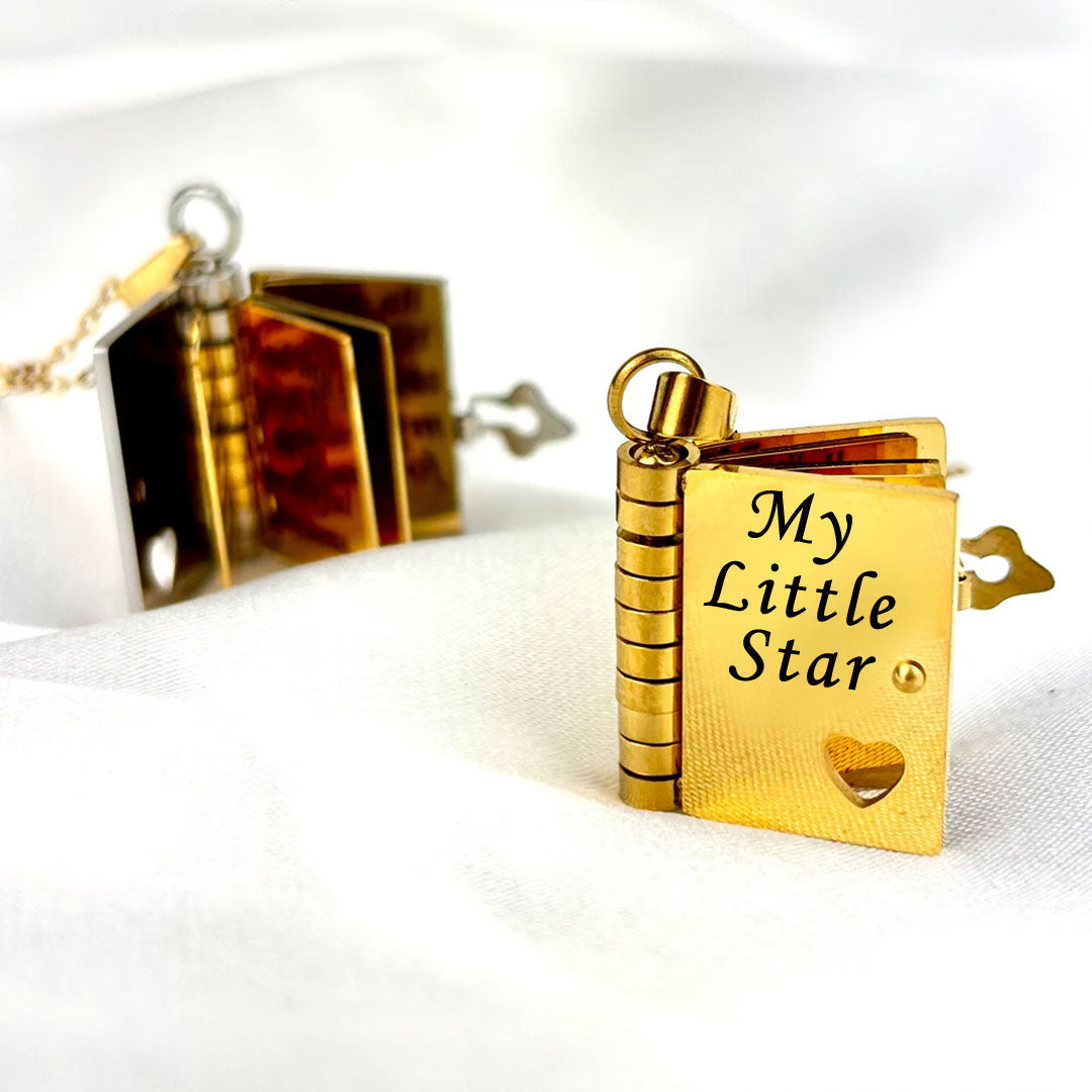 For Daughter/Son🌸 - My Little Star Book Necklace❤️