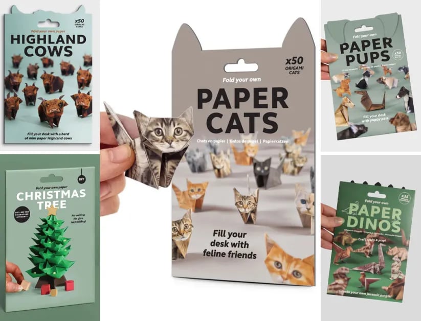 ✨Easy DIY Paper Cats Kit | Guided Lines & Instructions Included🎁Buy More Save More