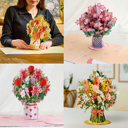💐 Pop-Up Wildflower Valentine’s Card