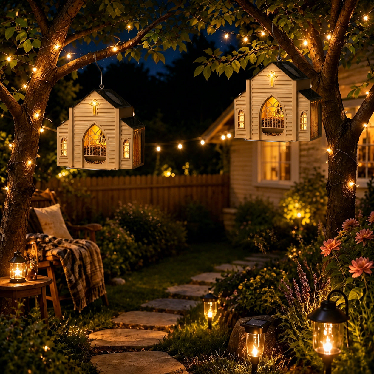 ✨ Create Your Private Sanctuary – Solar Church Bird Feeder 🎁 (Enjoy Free Shipping Sitewide)