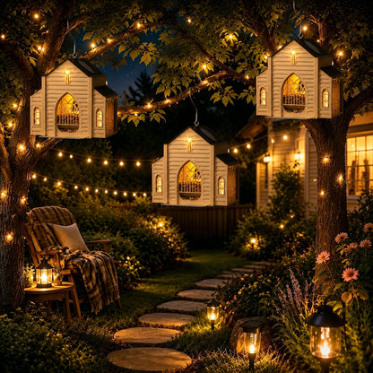 ✨ Create Your Private Sanctuary – Solar Church Bird Feeder 🎁 (Enjoy Free Shipping Sitewide)