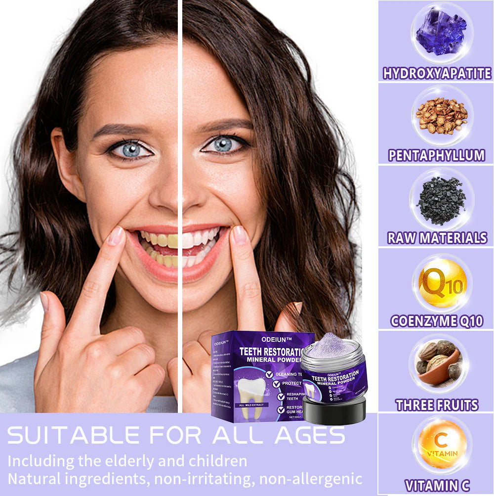 Flash Sale😍 - Don’t Miss Out - ODEIUN™ Teeth Restoration Mineral Powder🦷(ADA recommended)👩‍⚕️