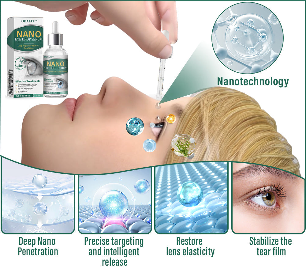 Made and Shipped from USA 💎💧ODALIT™ OptiFusion Nano Eye Drops Serum🔥 LAST DAY 80% OFF 💎