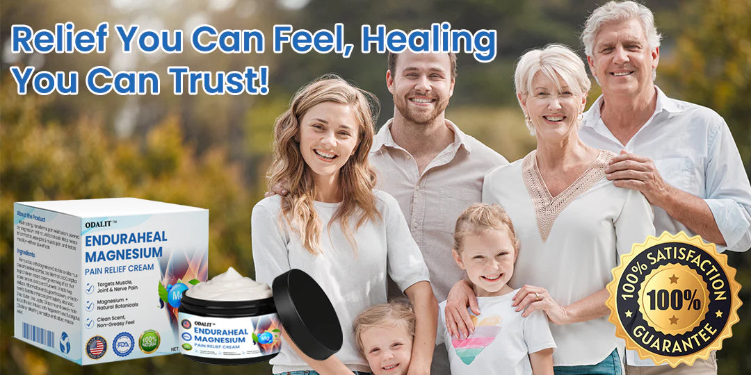 ODALIT™ EnduraHeal Magnesium Pain Relief Cream (Treats Arthritis, Neuropathy, Rheumatism, Sports Injuries & More)