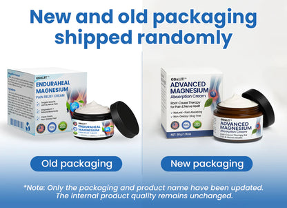 ODALIT™ EnduraHeal Magnesium Pain Relief Cream (Treats Arthritis, Neuropathy, Rheumatism, Sports Injuries & More)