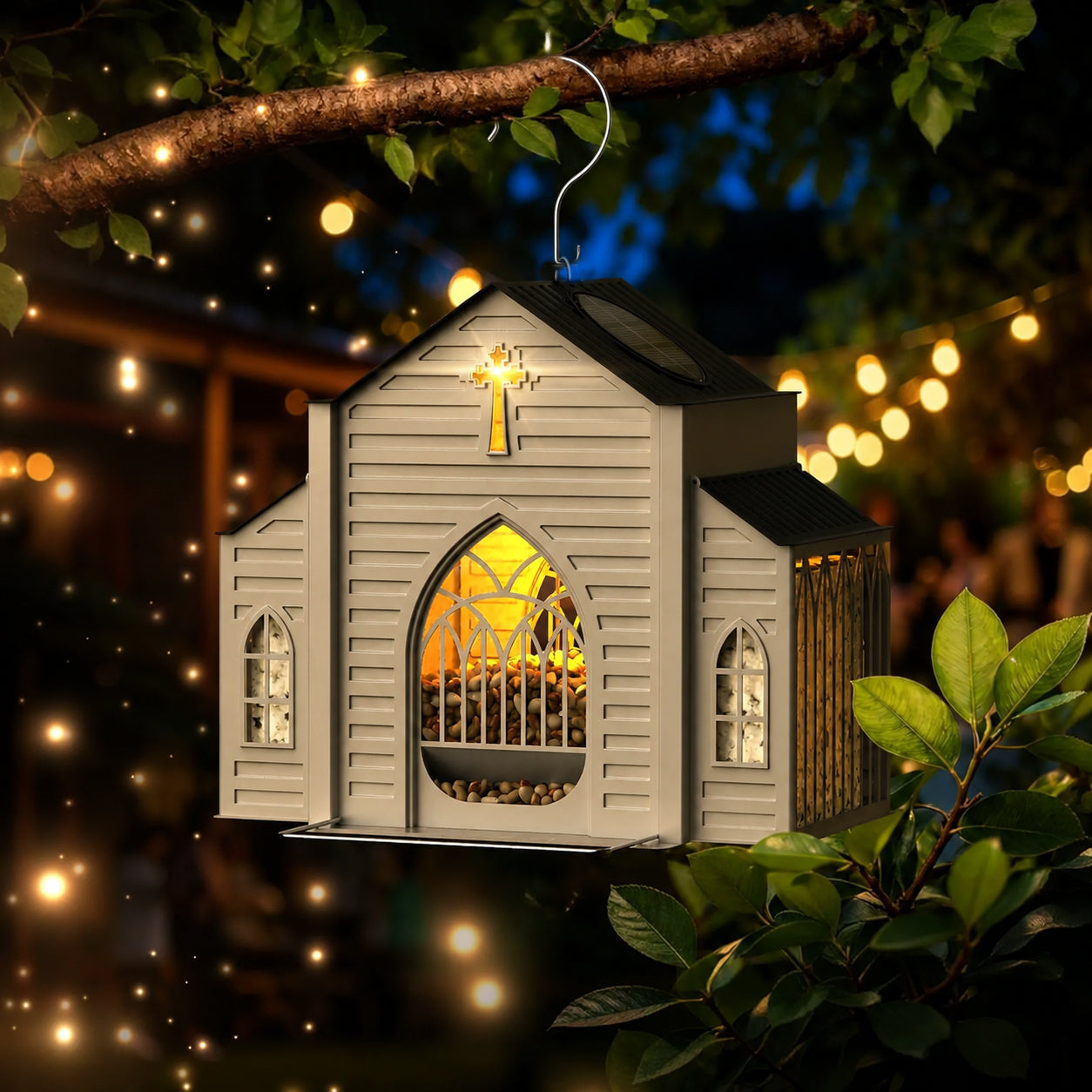 ✨ Create Your Private Sanctuary – Solar Church Bird Feeder 🎁 (Enjoy Free Shipping Sitewide)