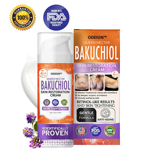 🇺🇸Made in an FDA-Registered Facility: ODEIUN™ 𝐐𝐮𝐞𝐞𝐧 𝐍𝐞𝐜𝐭𝐚𝐫 𝐏𝐞𝐩𝐭𝐢𝐝𝐞 + 𝐁𝐚𝐤𝐮𝐜𝐡𝐢𝐨𝐥 𝐒𝐤𝐢𝐧 𝐑𝐞𝐬𝐭𝐨𝐫𝐚𝐭𝐢𝐨𝐧 𝐂𝐫𝐞𝐚𝐦 - 𝐀𝐧𝐭𝐢-𝐚𝐠𝐢𝐧𝐠, 𝐇𝐲𝐝𝐫𝐚𝐭𝐢𝐧𝐠, 𝐒𝐤𝐢𝐧 𝐅𝐢𝐫𝐦𝐢𝐧𝐠 & 𝐋𝐢𝐟𝐭𝐢𝐧𝐠, 𝐒𝐤𝐢𝐧 𝐑𝐞𝐩𝐚𝐢𝐫, 𝐄𝐯𝐞𝐧 𝐓𝐨𝐧𝐞