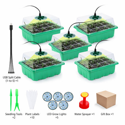 🌱 🎁 Final Day Sale-Adjustable Humidity Seed Starter Trays