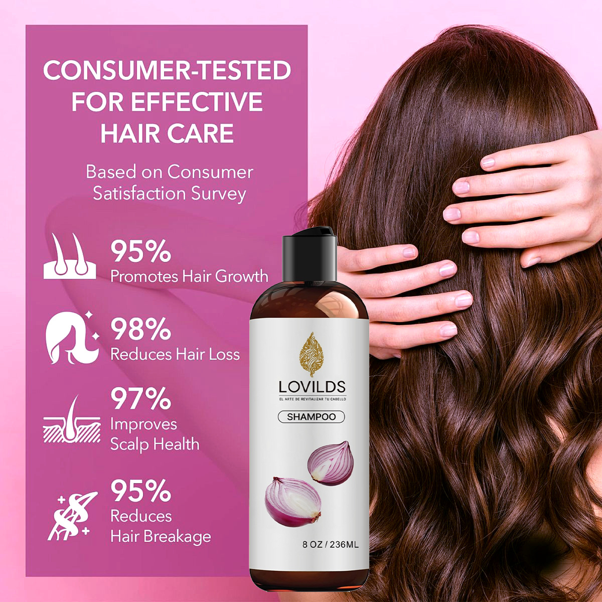 🌱 Regrow Your Hair Naturally —Onion Repair & Growth Shampoo