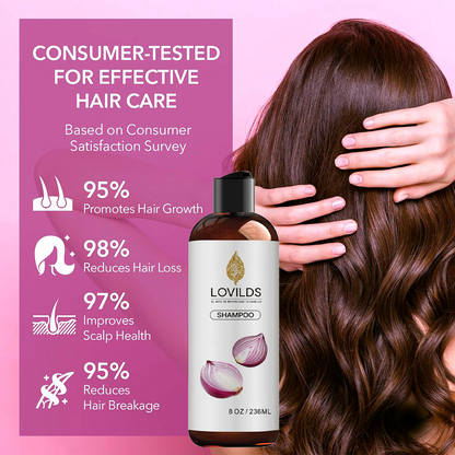 🌱 Regrow Your Hair Naturally —Onion Repair & Growth Shampoo