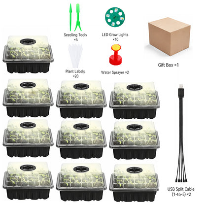 🌱 🎁 Final Day Sale-Adjustable Humidity Seed Starter Trays