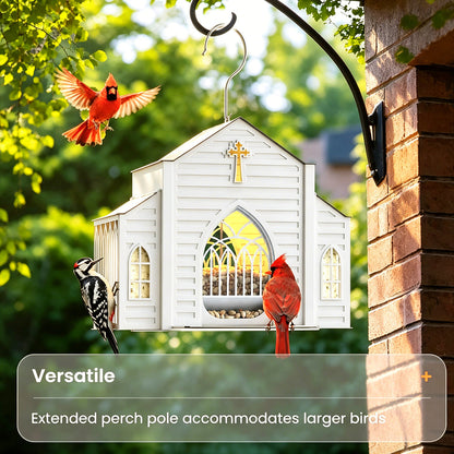 ✨ Create Your Private Sanctuary – Solar Church Bird Feeder 🎁 (Enjoy Free Shipping Sitewide)
