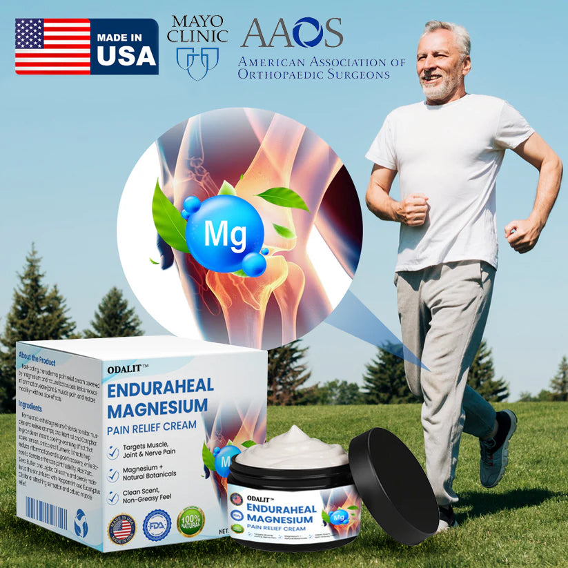 ODALIT™ EnduraHeal Magnesium Pain Relief Cream (Treats Arthritis, Neuropathy, Rheumatism, Sports Injuries & More)