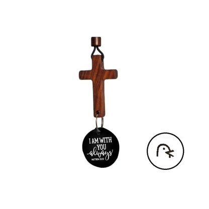 ✝️Bible Verse Car Rearview Hanging Cross Ornament -  Tap for a Bible Verse Every Day