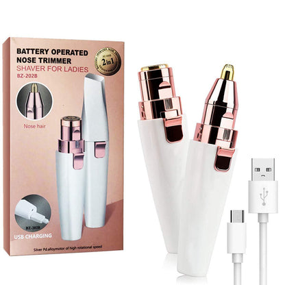 🔥🎁 Final Day Sale 2-in-1 Women's Eyebrow and Facial Hair Removal Device