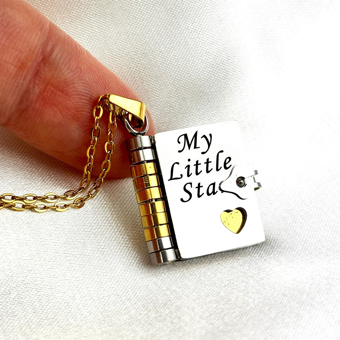 For Daughter/Son🌸 - My Little Star Book Necklace❤️