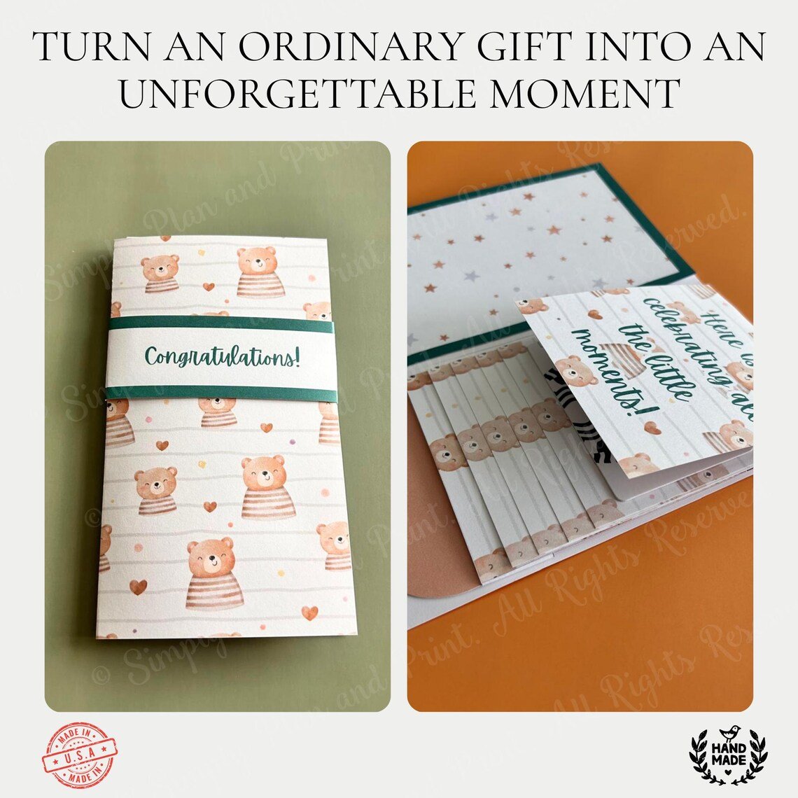 🎁LAST DAY 50% OFF - 🎂✨ Handmade Waterfall Gift Card Booklet💖