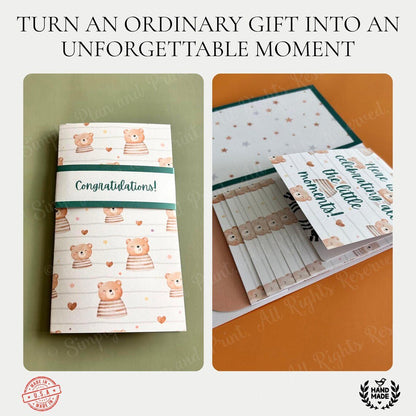 🎁LAST DAY 50% OFF - 🎂✨ Handmade Waterfall Gift Card Booklet💖