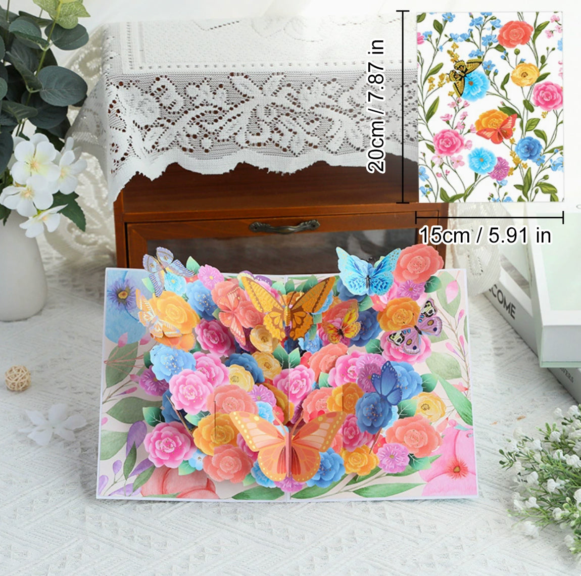 💐 Pop-Up Wildflower Valentine’s Card