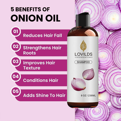 🌱 Regrow Your Hair Naturally —Onion Repair & Growth Shampoo