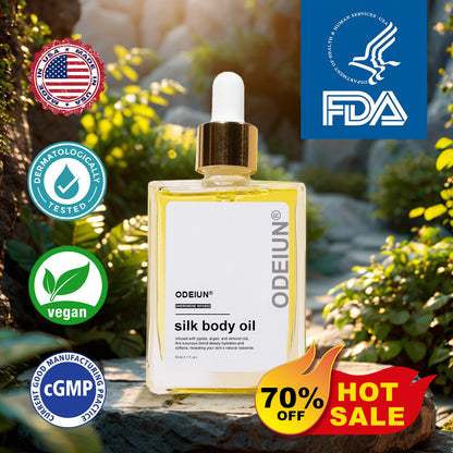 ✅ODEIUN® 𝐒𝐢𝐥𝐤 𝐁𝐨𝐝𝐲 𝐎𝐢𝐥 ✨ Firms, Lifts & Smooths the Skin, Reduces Wrinkles, and Restores Youthful Elasticity