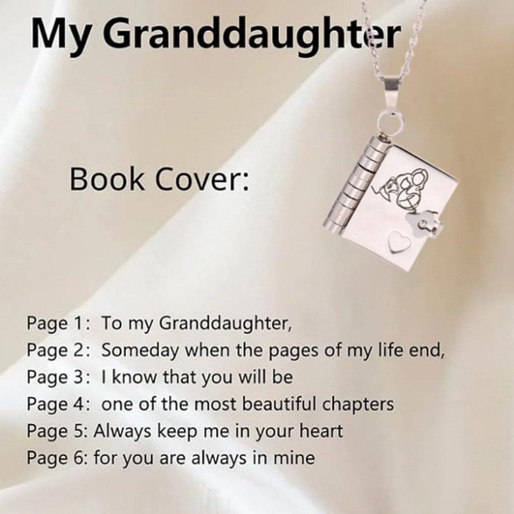 🎁For Granddaughter - The Most Beautiful Chapter Book Necklace