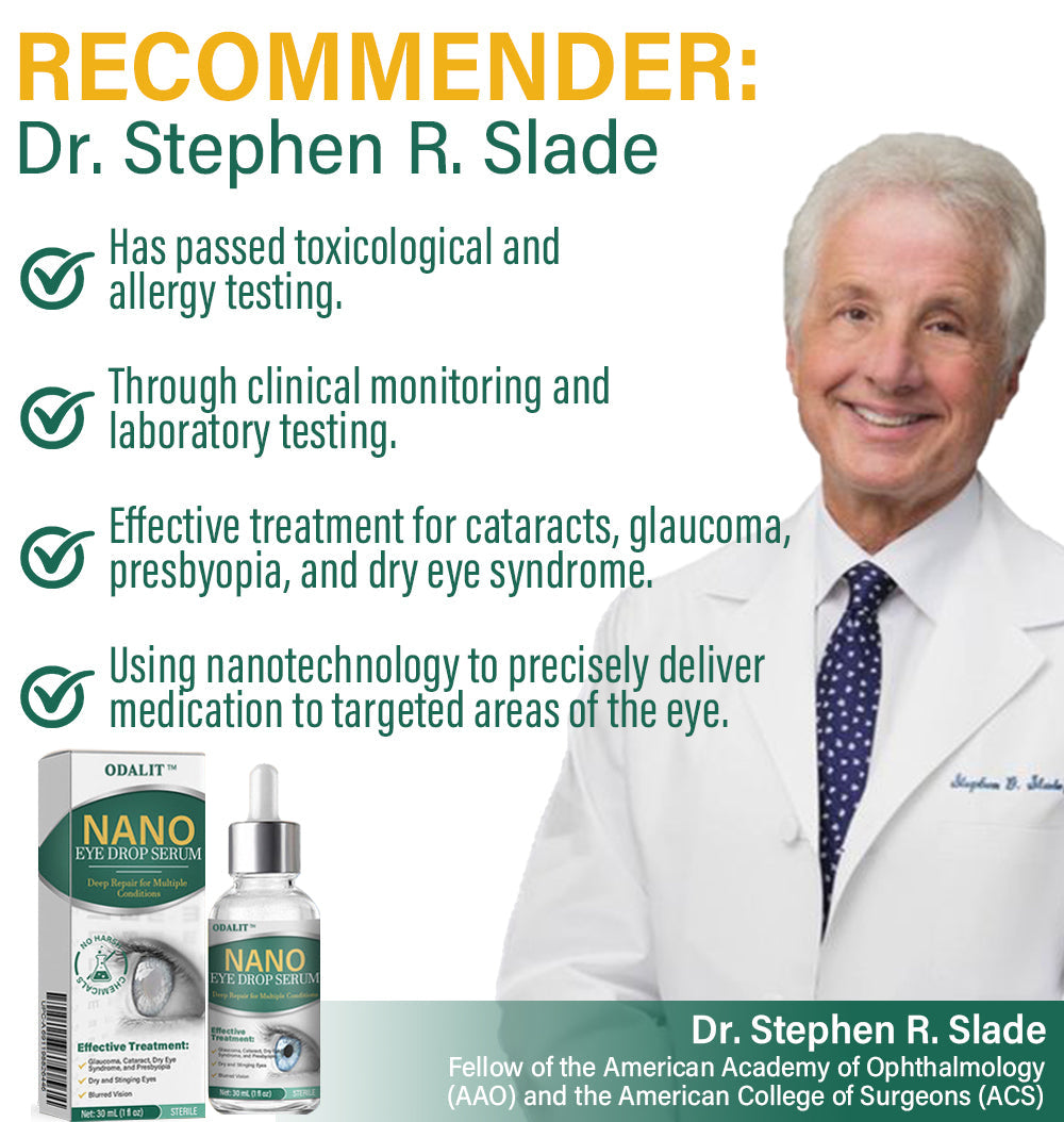 Made and Shipped from USA 💎💧ODALIT™ OptiFusion Nano Eye Drops Serum🔥 LAST DAY 80% OFF 💎