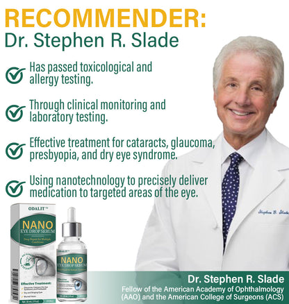 Made and Shipped from USA 💎💧ODALIT™ OptiFusion Nano Eye Drops Serum🔥 LAST DAY 80% OFF 💎