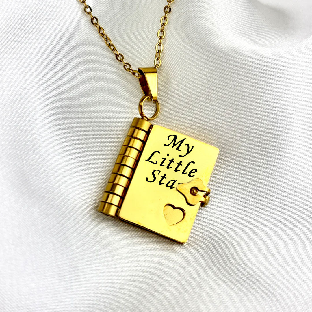 For Daughter/Son🌸 - My Little Star Book Necklace❤️