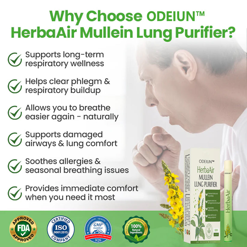 ODEIUN™ HerbaAir Mullein Lung Purifier