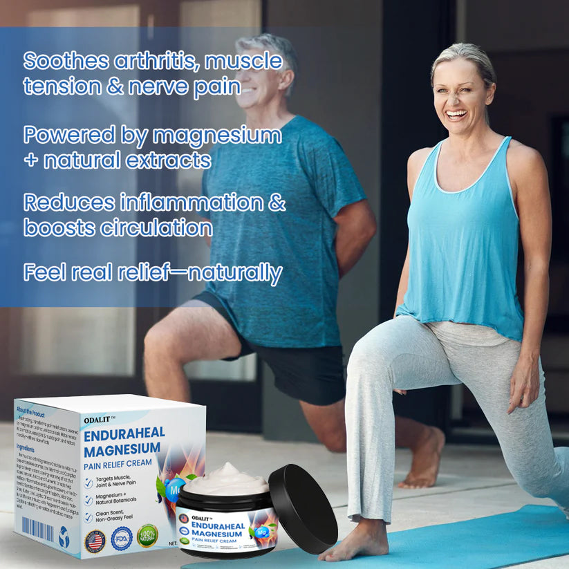 ODALIT™ EnduraHeal Magnesium Pain Relief Cream (Treats Arthritis, Neuropathy, Rheumatism, Sports Injuries & More)
