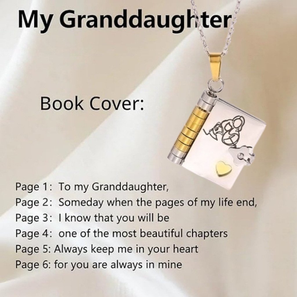 🎁For Granddaughter - The Most Beautiful Chapter Book Necklace