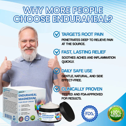 ODALIT™ EnduraHeal Magnesium Pain Relief Cream (Treats Arthritis, Neuropathy, Rheumatism, Sports Injuries & More)
