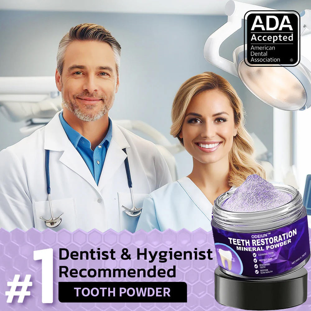 Flash Sale😍 - Don’t Miss Out - ODEIUN™ Teeth Restoration Mineral Powder🦷(ADA recommended)👩‍⚕️