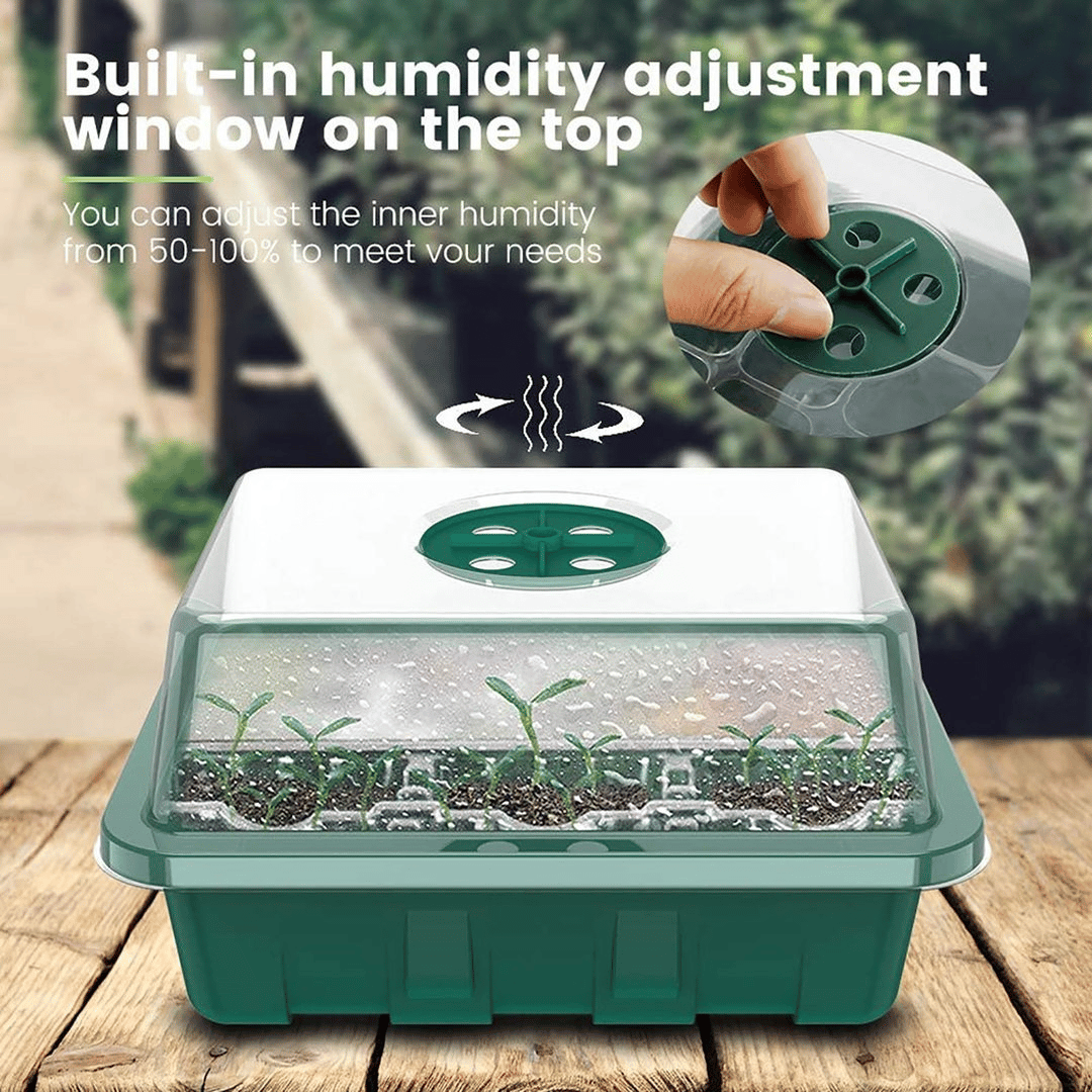 🌱 🎁 Final Day Sale-Adjustable Humidity Seed Starter Trays
