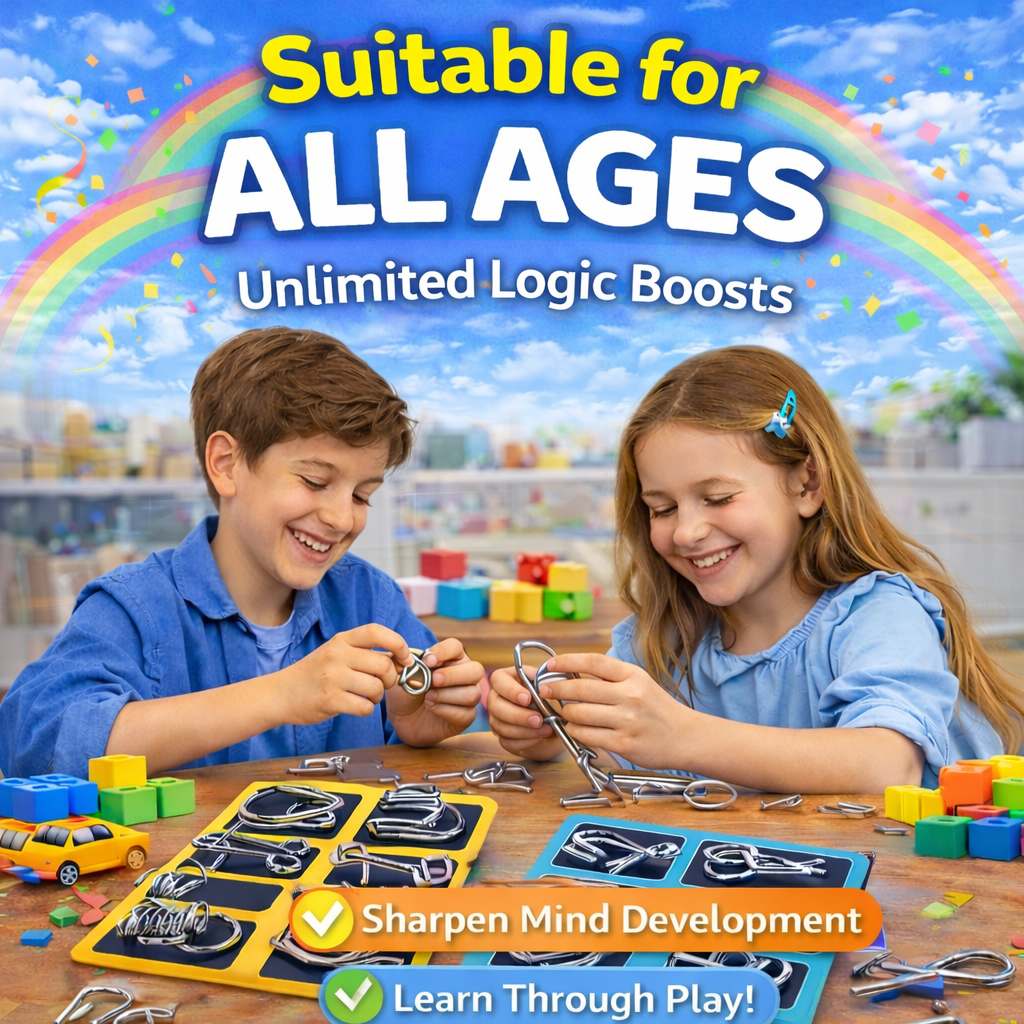 ✅ ✅ The Best Gift🎁 Metal Montessori Puzzle Solving