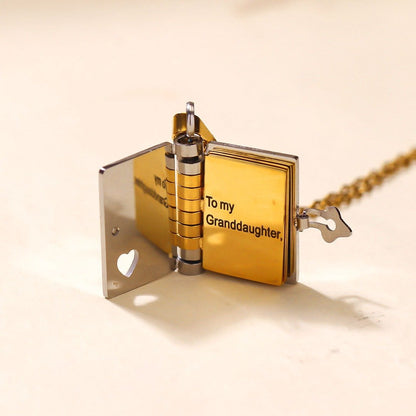 🎁For Granddaughter - The Most Beautiful Chapter Book Necklace