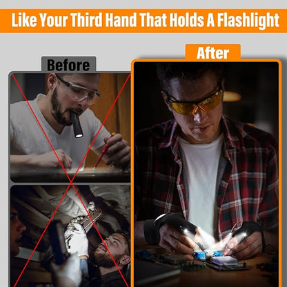 🎄Christmas Sales 49% OFF - 🔥🔥Hands-Free LED Half Finger Gloves