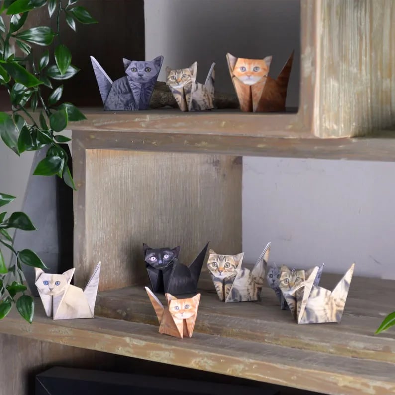 ✨Easy DIY Paper Cats Kit | Guided Lines & Instructions Included🎁Buy More Save More