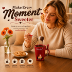 Enjoy a warm dessert with the ceramic fondue cup