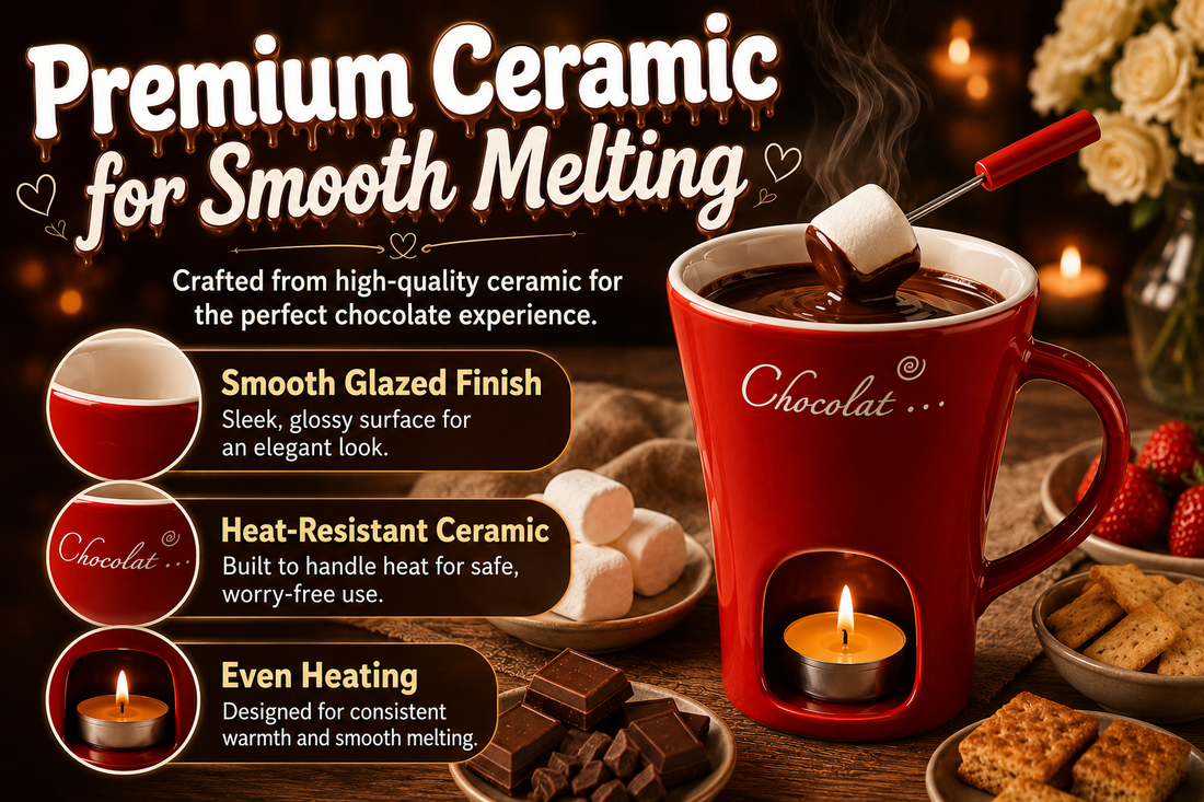 Glazed ceramic cup and candle warming base