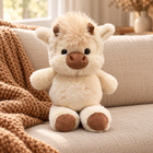 Cream Hugzy - Jumpy calf on a cozy sofa