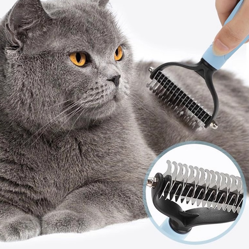 ✨ Dual-Sided Pet Grooming Comb for Dogs & Cats-Buy 2 Get 1 FREE! 🐶