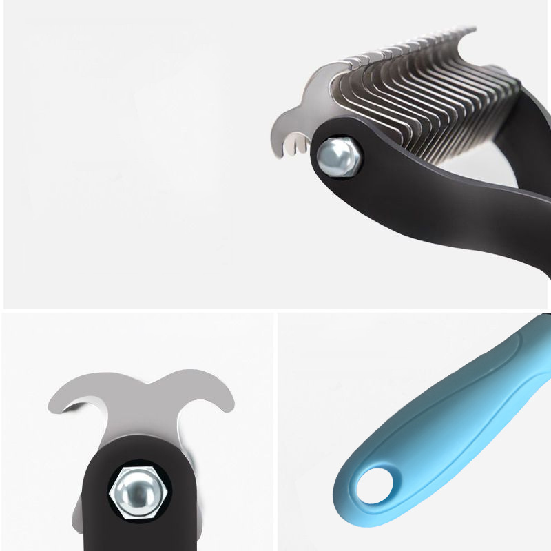 ✨ Dual-Sided Pet Grooming Comb for Dogs & Cats-Buy 2 Get 1 FREE! 🐶